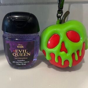 BBW Collab w/Disney Villains Evil Queen Hand Sanitizer and Poison Apple Holder
